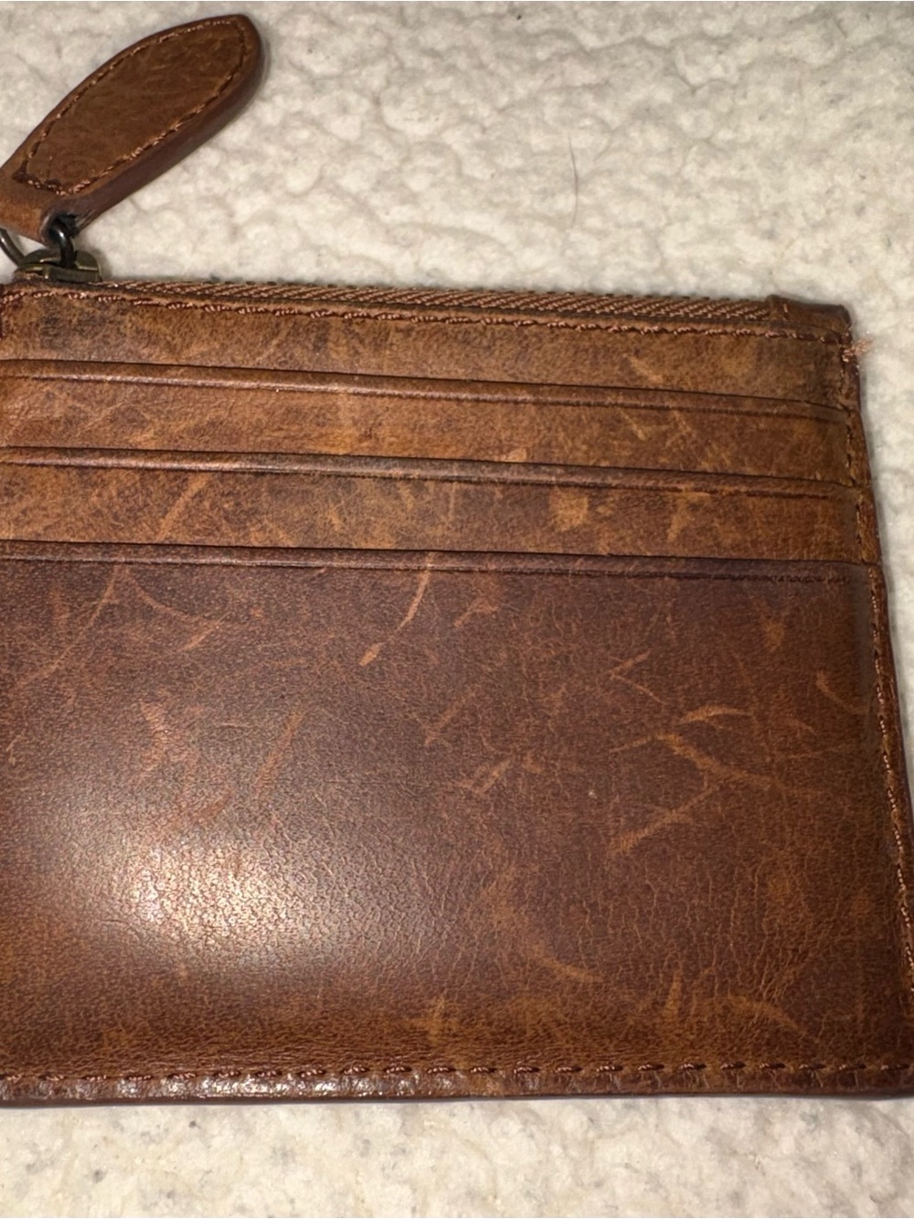 FRYE Slim Leather Card Case - Picture 2 of 5